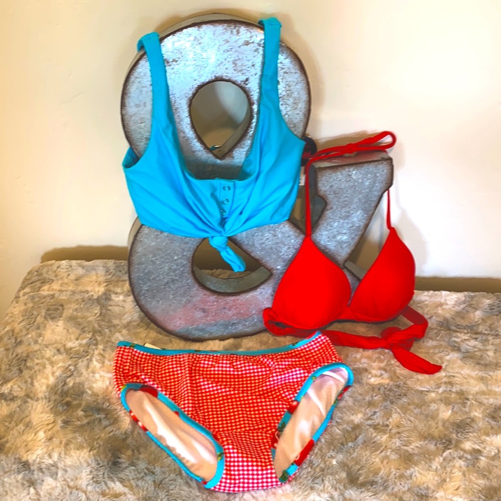 Red checkers & cherries? Yes Please! New.